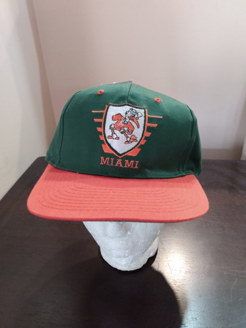 NWT Vintage Miami Hurricanes Snapback Hat Universal Industries